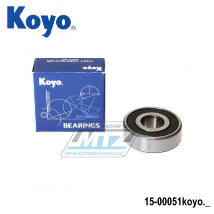Loisko 6302-2RS (rozmry: 15x42x13 mm) Koyo