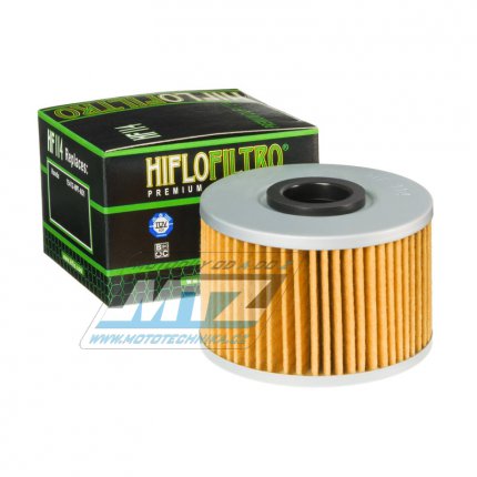 Filtr olejov HF114 (HifloFiltro) - Honda TRX420FA + TRX420FPA + TRX500FA + SXS1000 Pioneer + Talon 1000 + Talon X4 1000