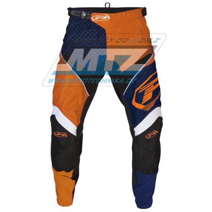 Kalhoty motokros PROGRIP 6015 - modro-oranovo-bl - velikost 34